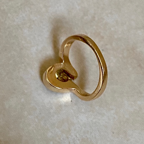 14K Yellow Gold Nugget Vintage Ring - Picture 9 of 15